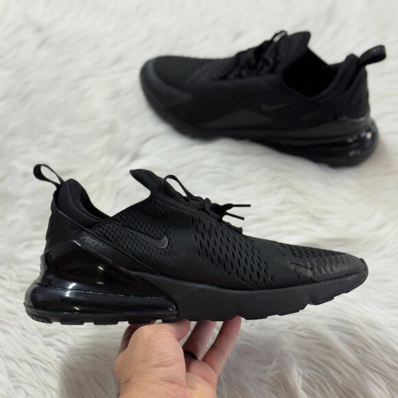 Nike Air Max 270 Black Mens Running AH8050-005 VNDS Sz 10.5 - Picture 1 of 7